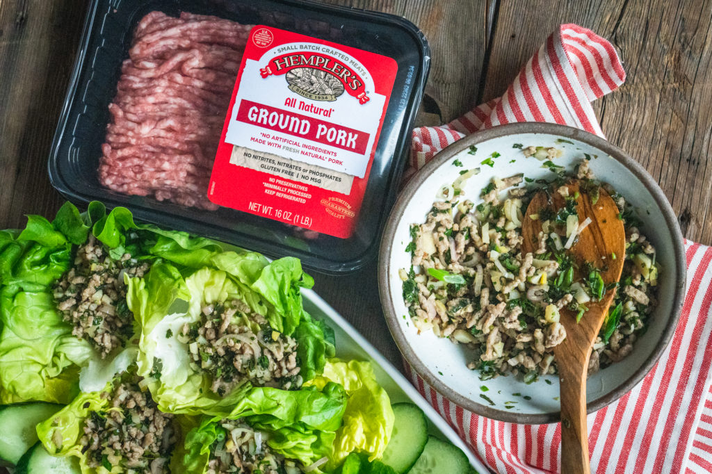 Ginger Pork Lettuce Wraps - Hempler's Foods