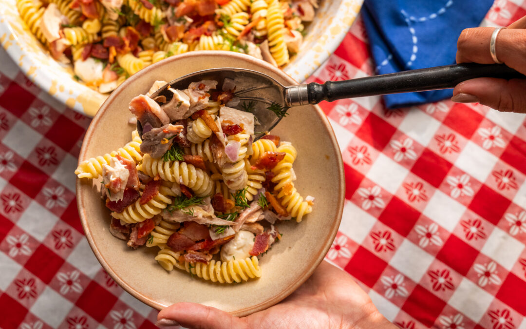 Chicken Bacon Ranch Pasta Salad