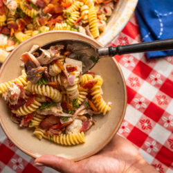 Chicken Bacon Ranch Pasta Salad