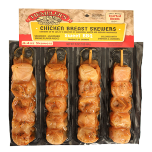 Sweet BBQ Chicken Breast Skewers