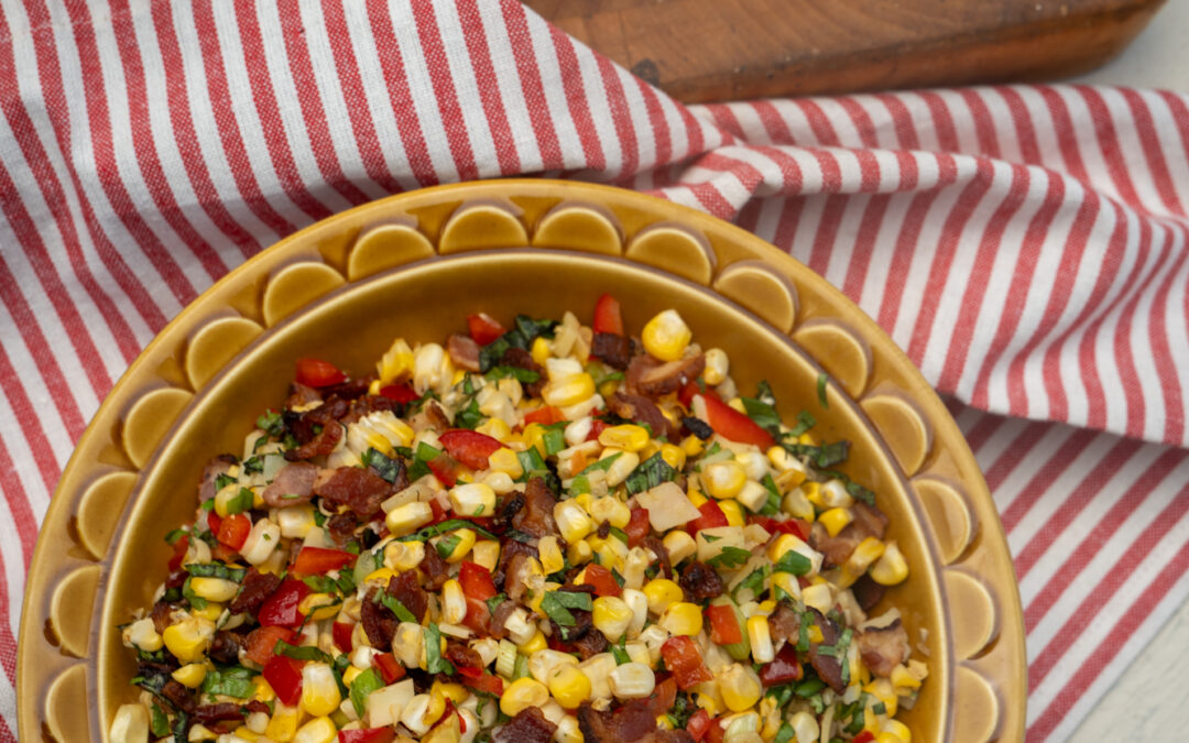 Grilled Corn & Bacon Salad