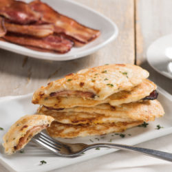 Bacon, Cheddar and Apple Pancakes