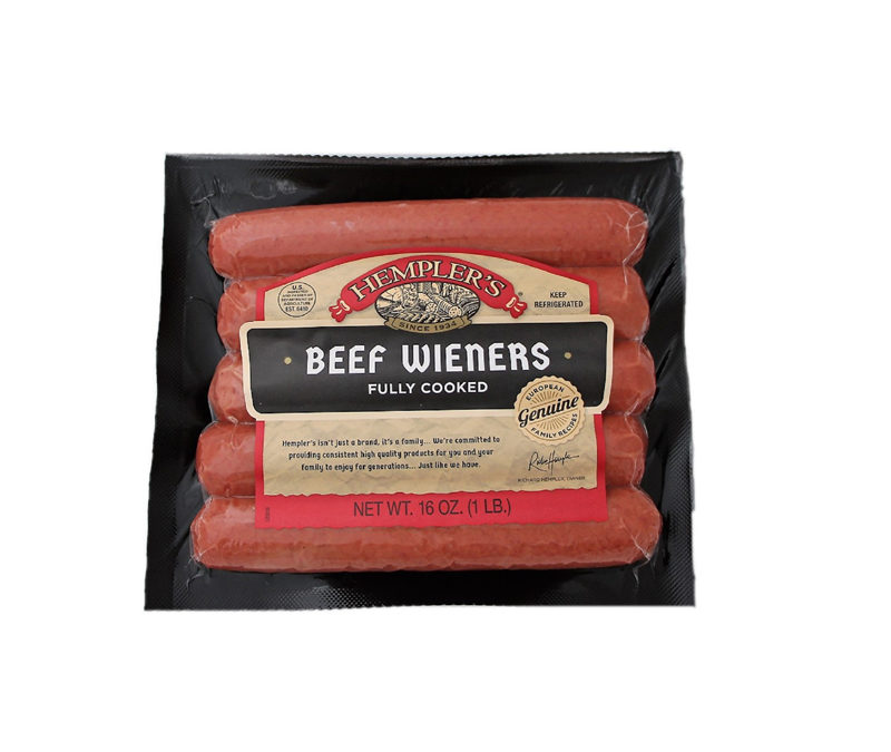 Beef Wieners Hemplers Foods 