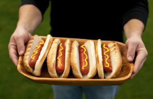 Hot dogs on buns