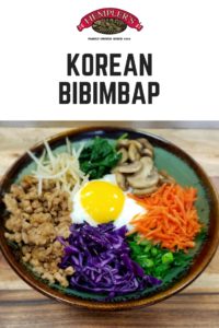 Recipe for Korean Bibimbap made with ground pork. #ricebowl #bibimbap