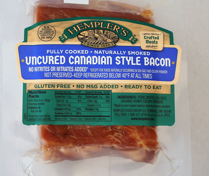 Uncured Canadian Bacon