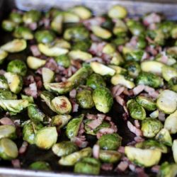 Corie Cameron’s Roasted Brussels Sprouts with Bacon