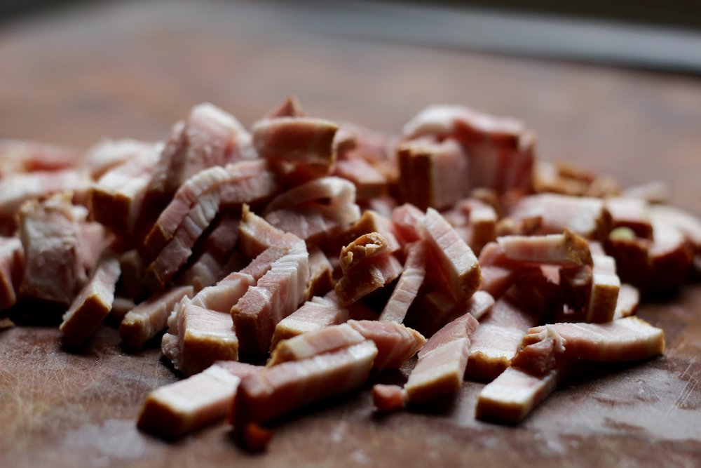 bacon diced