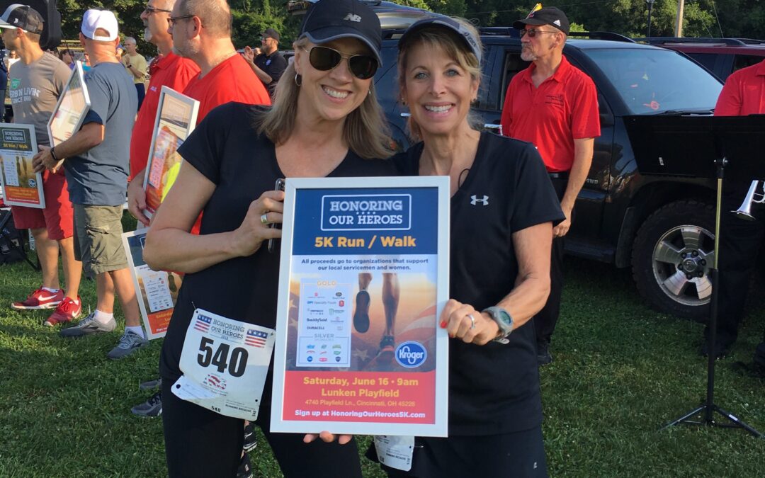 Nancy and Kestin after 5k
