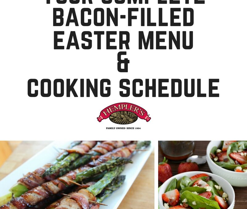 easter menu and cooking schedule pin 2018
