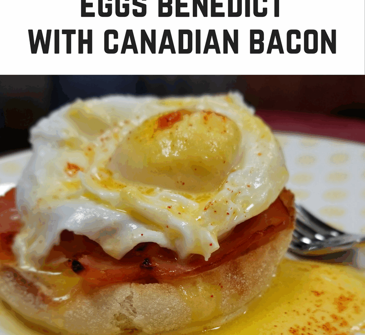 eggs benedict canadian bacon pin