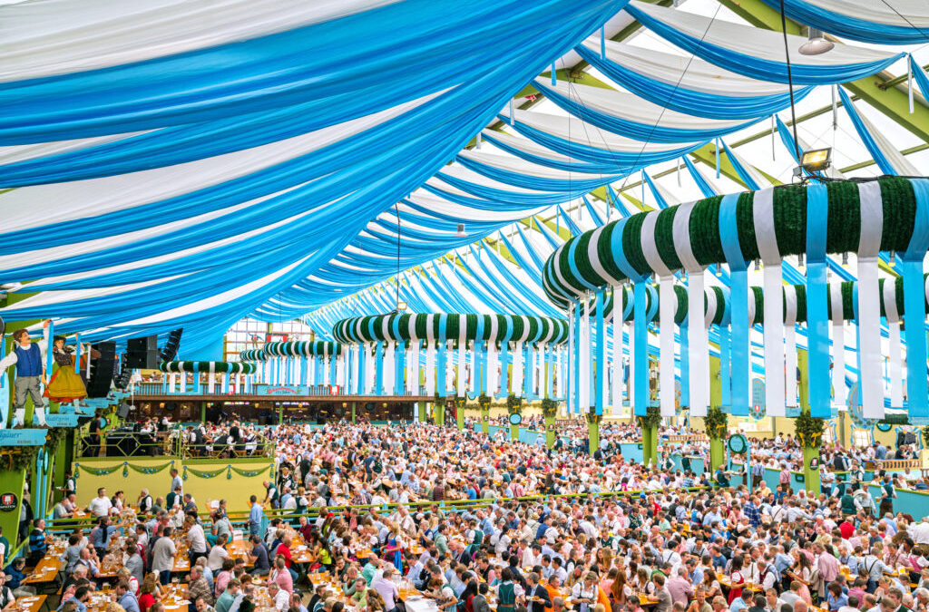 Party at the Octoberfest in Munich, Germany