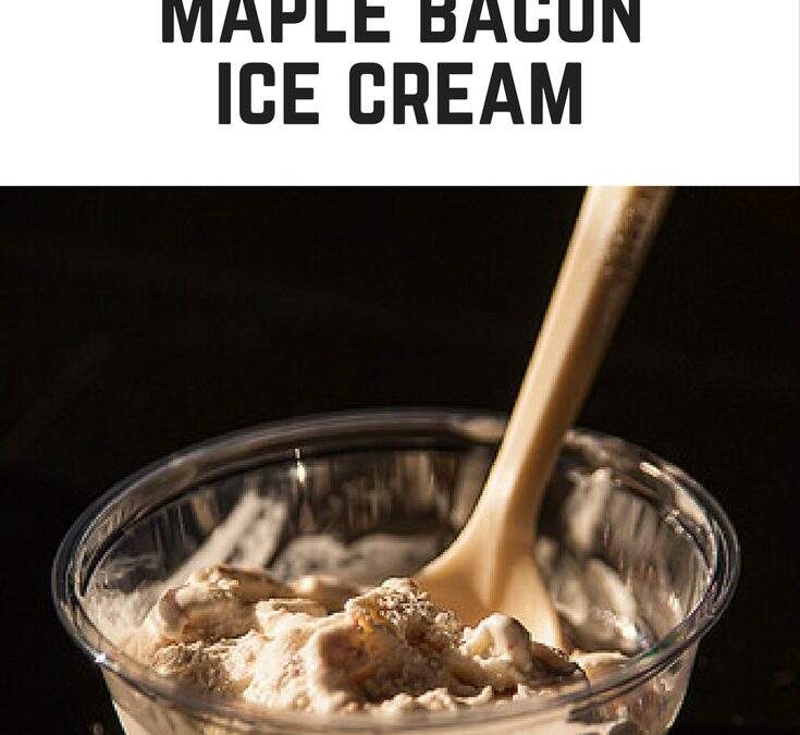 maple bacon ice cream pin