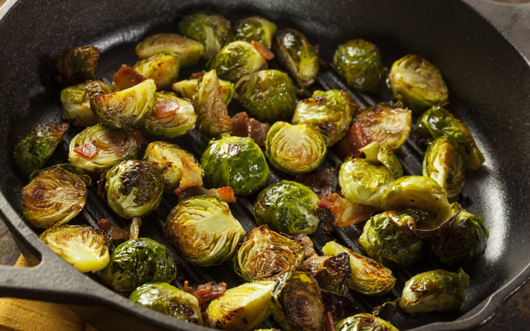 Homemade,Grilled,Brussel,Sprouts,With,Fresh,Bacon